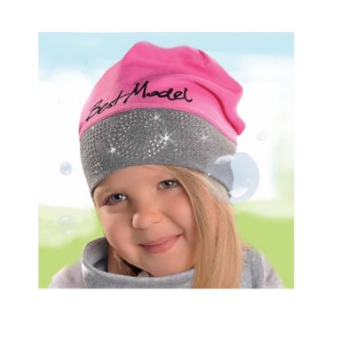 Detské čiapky dievčenské prechodné jarné - jesenné model 137